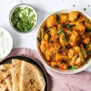 Plain Parantha (4 Pcs) + Aloo Gobi Fry